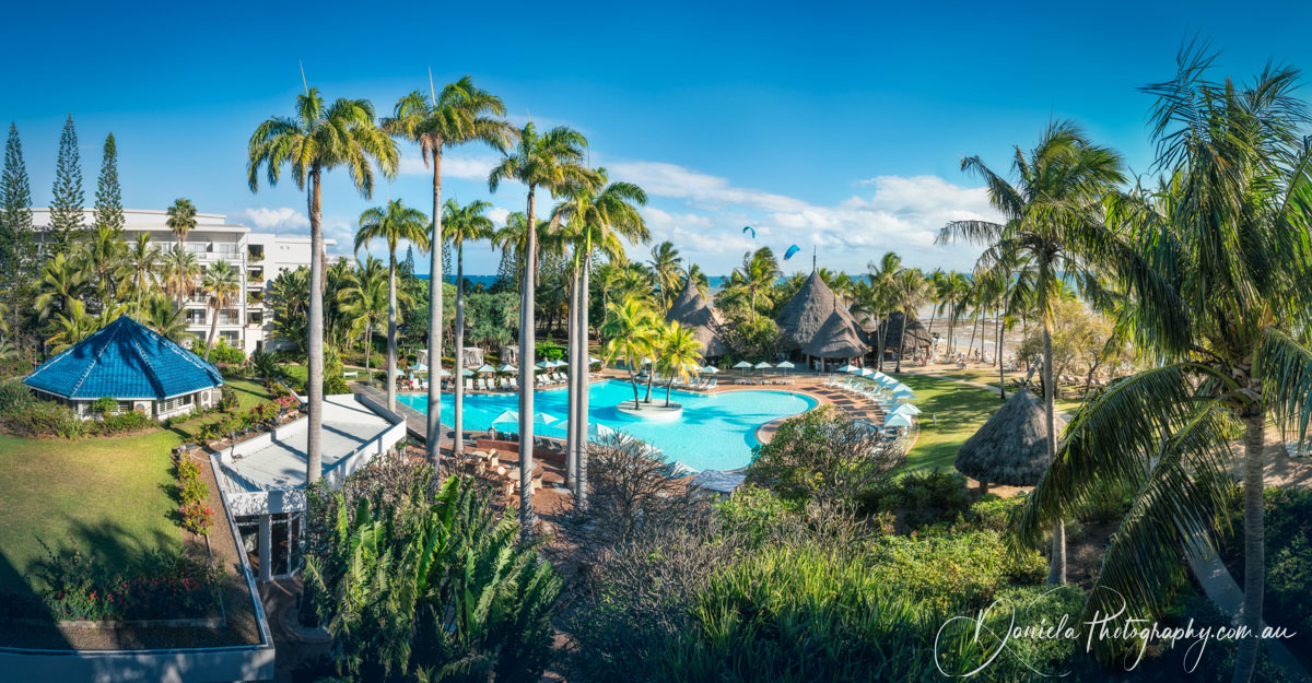New Caledonia Tropical Paradise Panorama at Anse Vata Bay